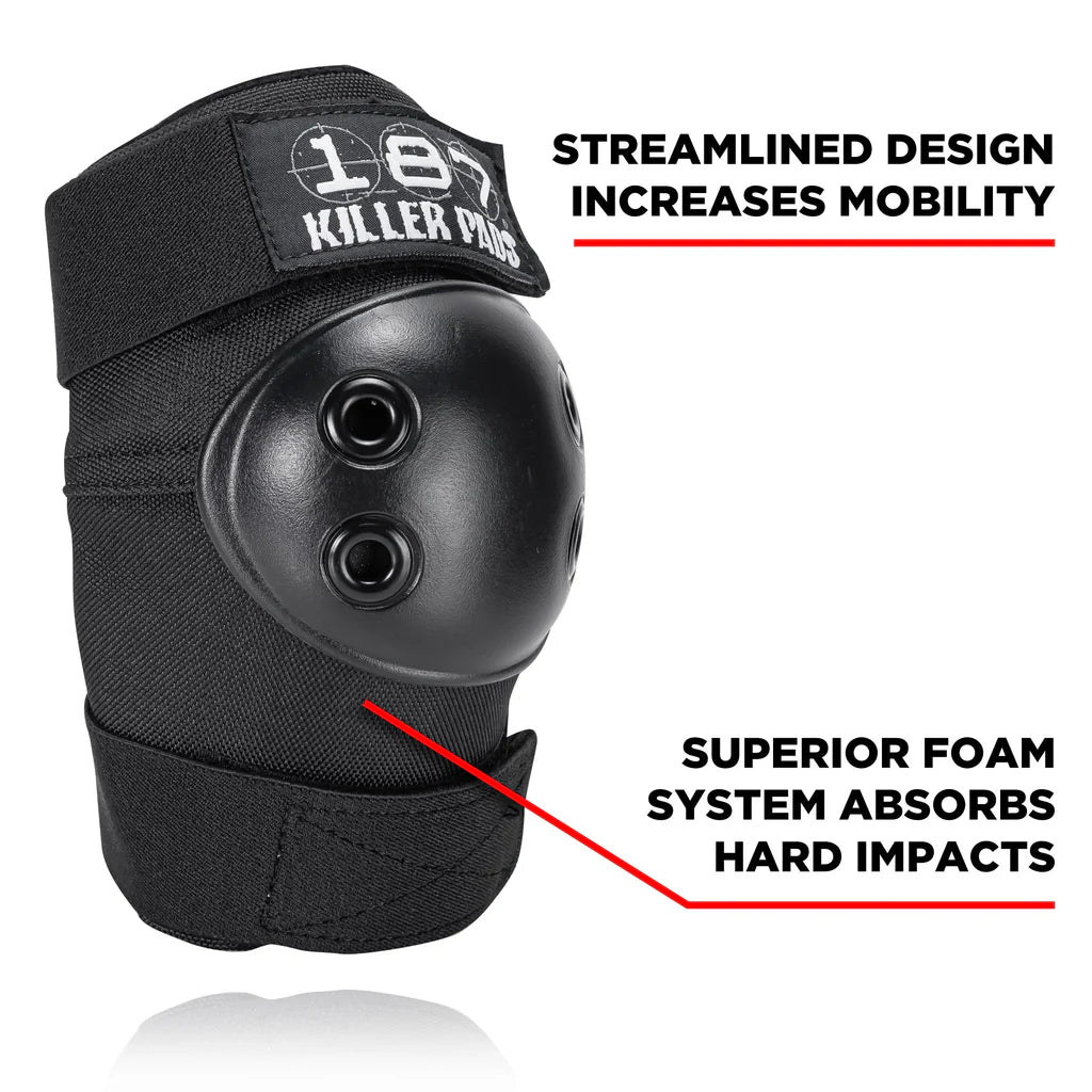 187 KILLER PADS - CODERAS ELBOW PADS BLACK
