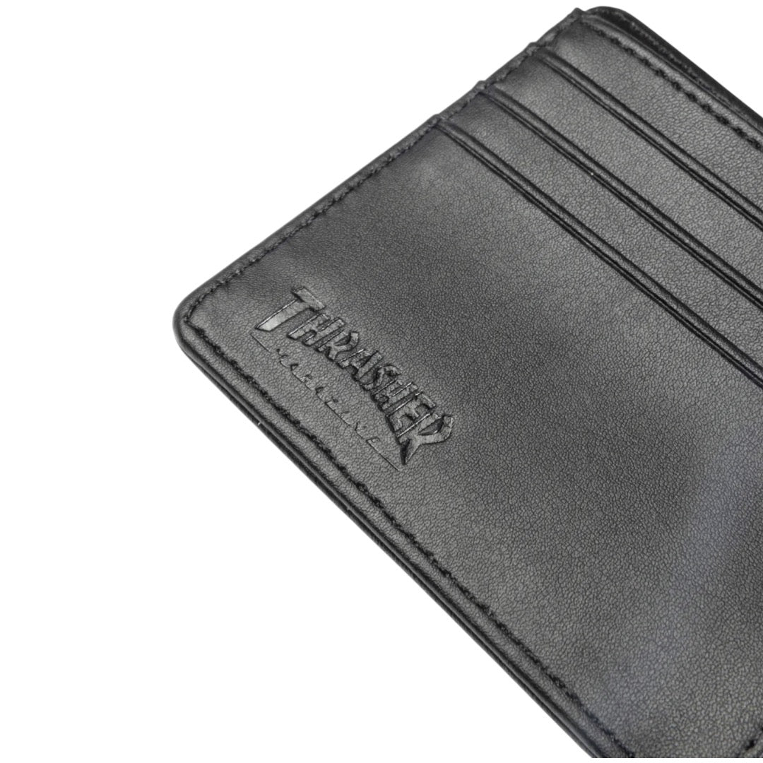 BILLETERA THRASHER - SKATEGOAT LEATHER BLACK