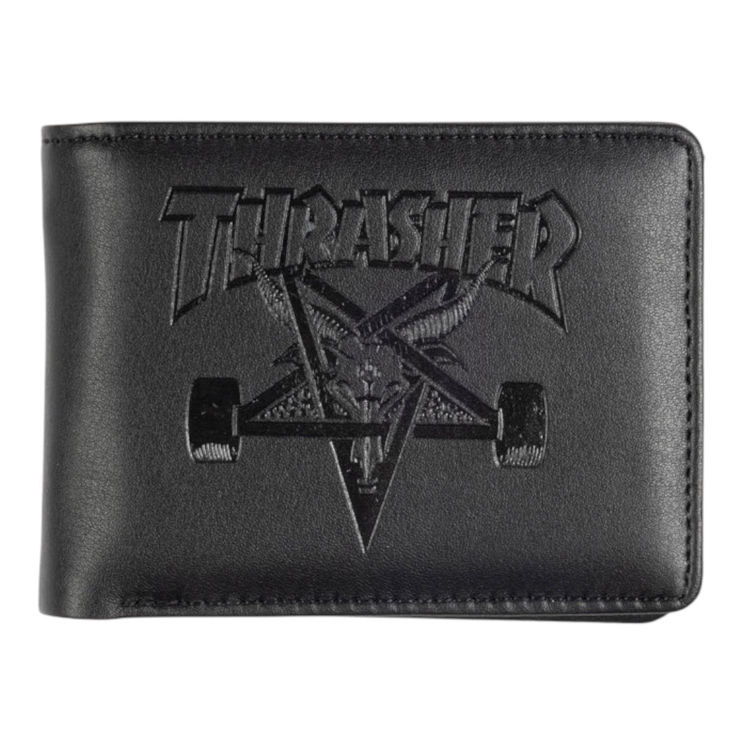 BILLETERA THRASHER - SKATEGOAT LEATHER BLACK