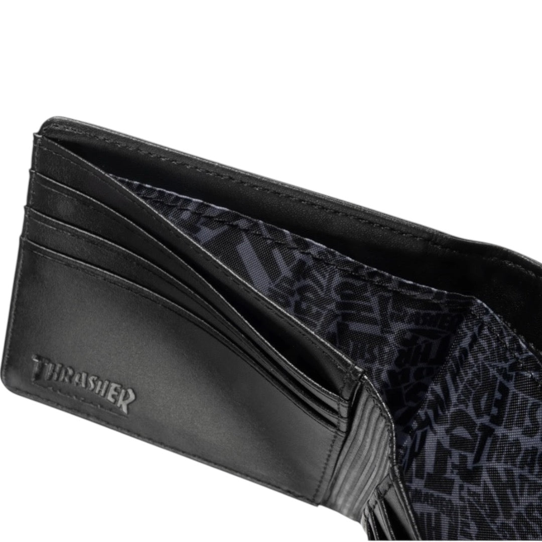 BILLETERA THRASHER - SKATEGOAT LEATHER BLACK