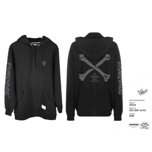 POLERÓN FAMILYARG - SKULL BONES BLK