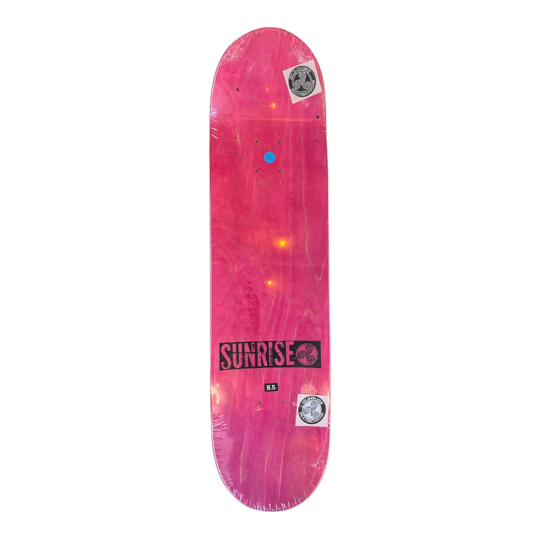 TABLA SUNRISE SKATEBOARDS - HONGOS METALIC PINK FOIL 8.5 X 32"