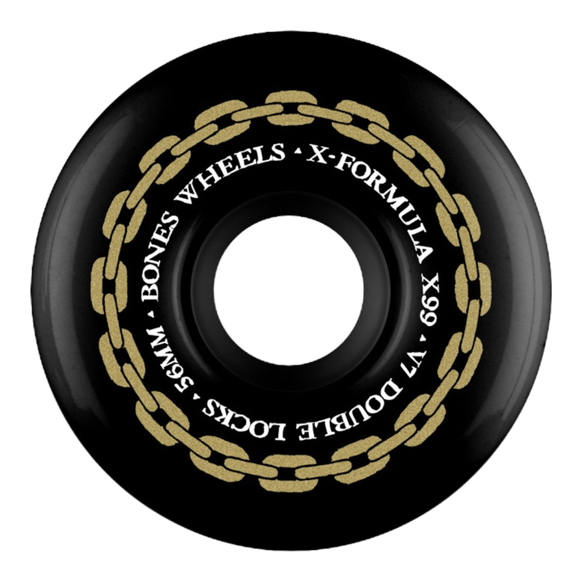 RUEDAS BONES - X-FÓRMULA DOUBLE LOCK BLACK 56MM 99A