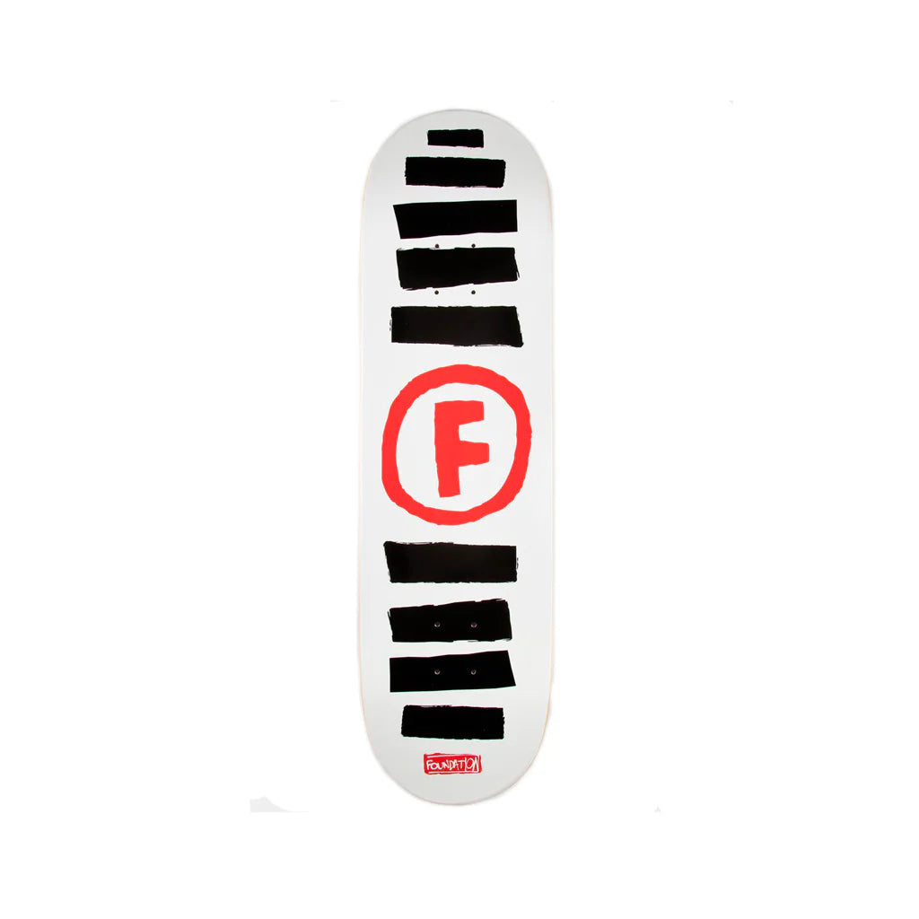 TABLA FOUNDATION - DOODLE STRIPE WHITE 8.5"