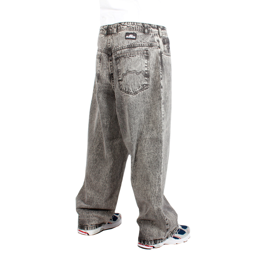 JEANS OLD TREE - EXTRA BAGGY GRIS ACID WASH