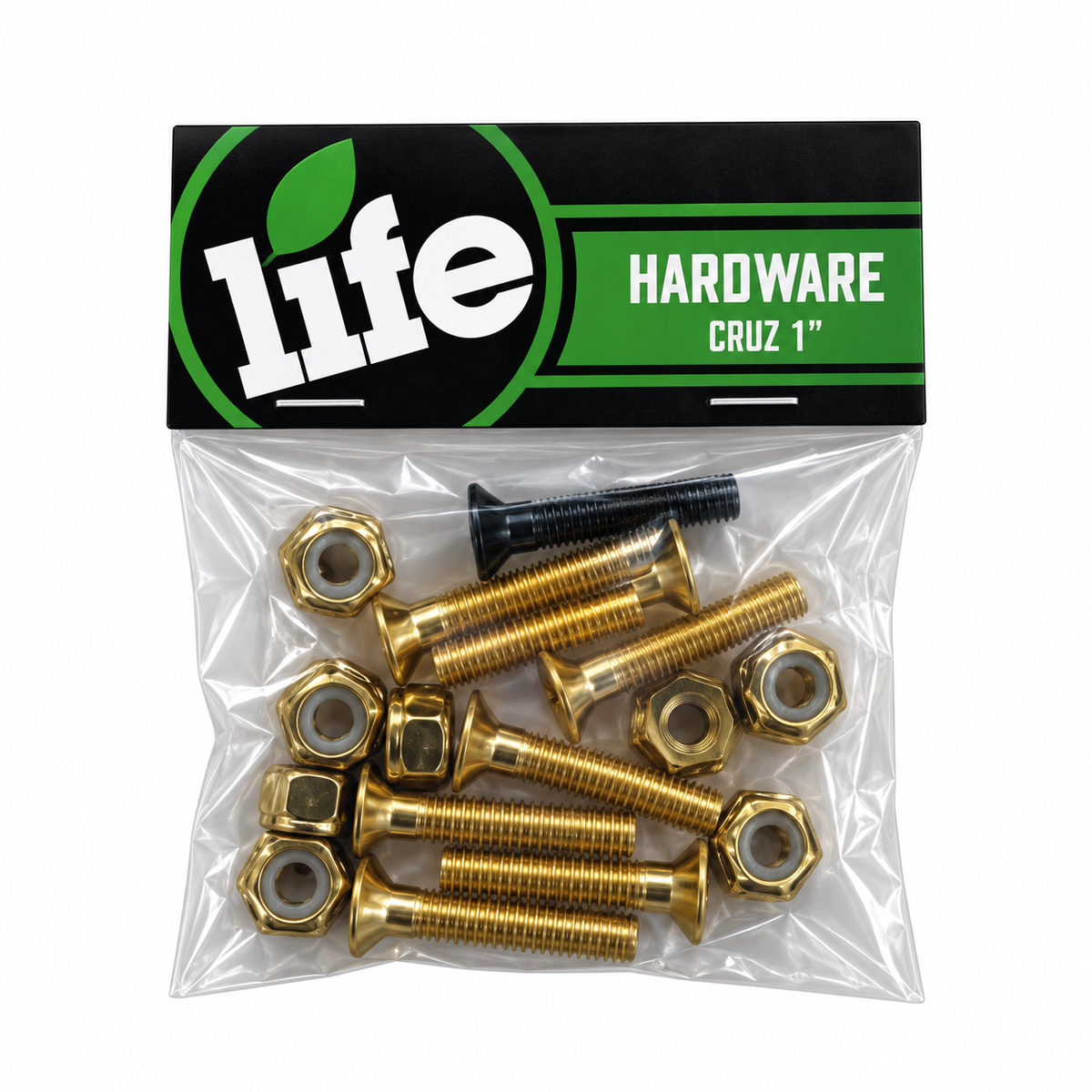 PERNOS SKATE - LIFE 1" DORADOS