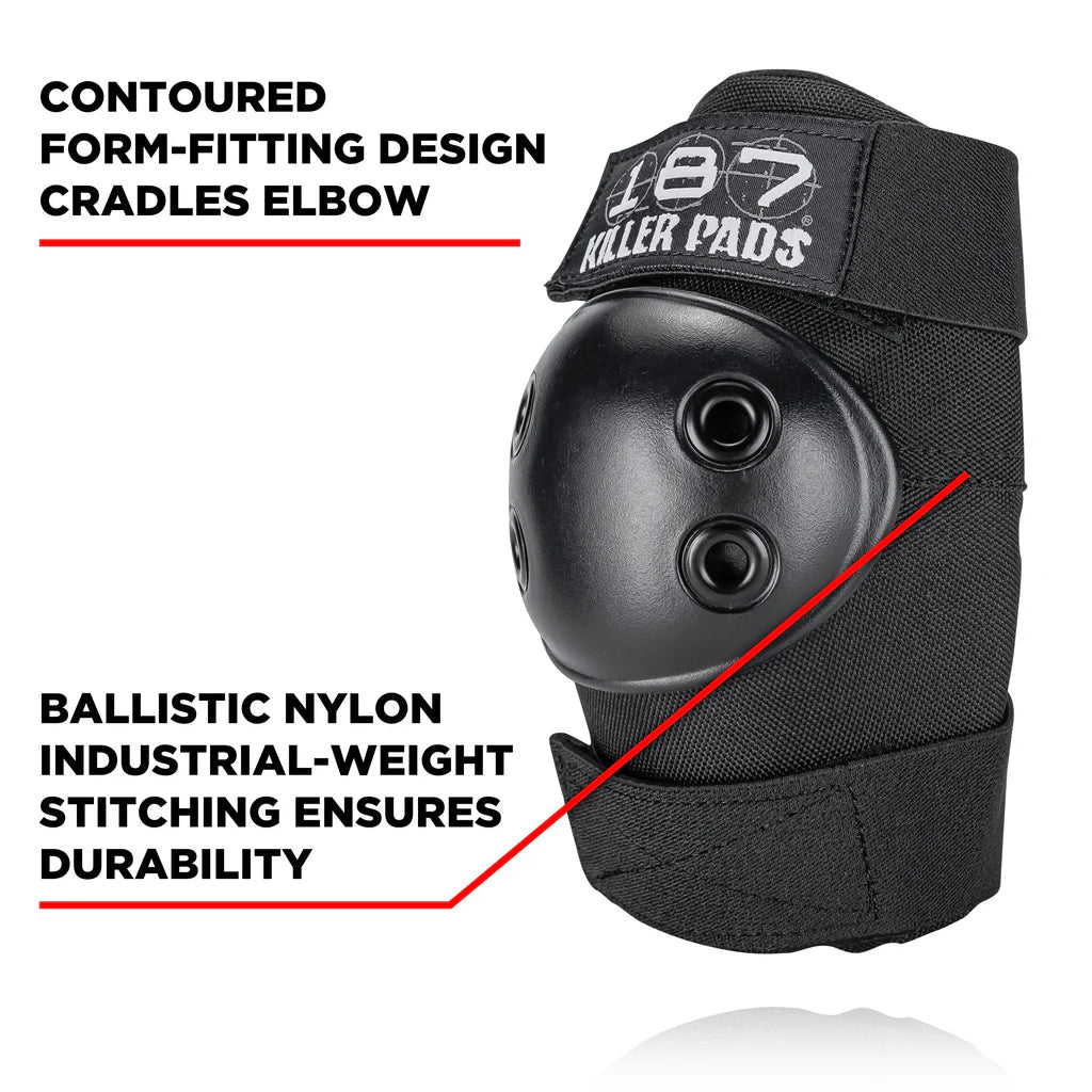187 KILLER PADS - CODERAS ELBOW PADS BLACK
