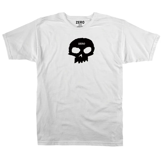 POLERA ZERO - SINGLE SKULL WHITE/BLACK