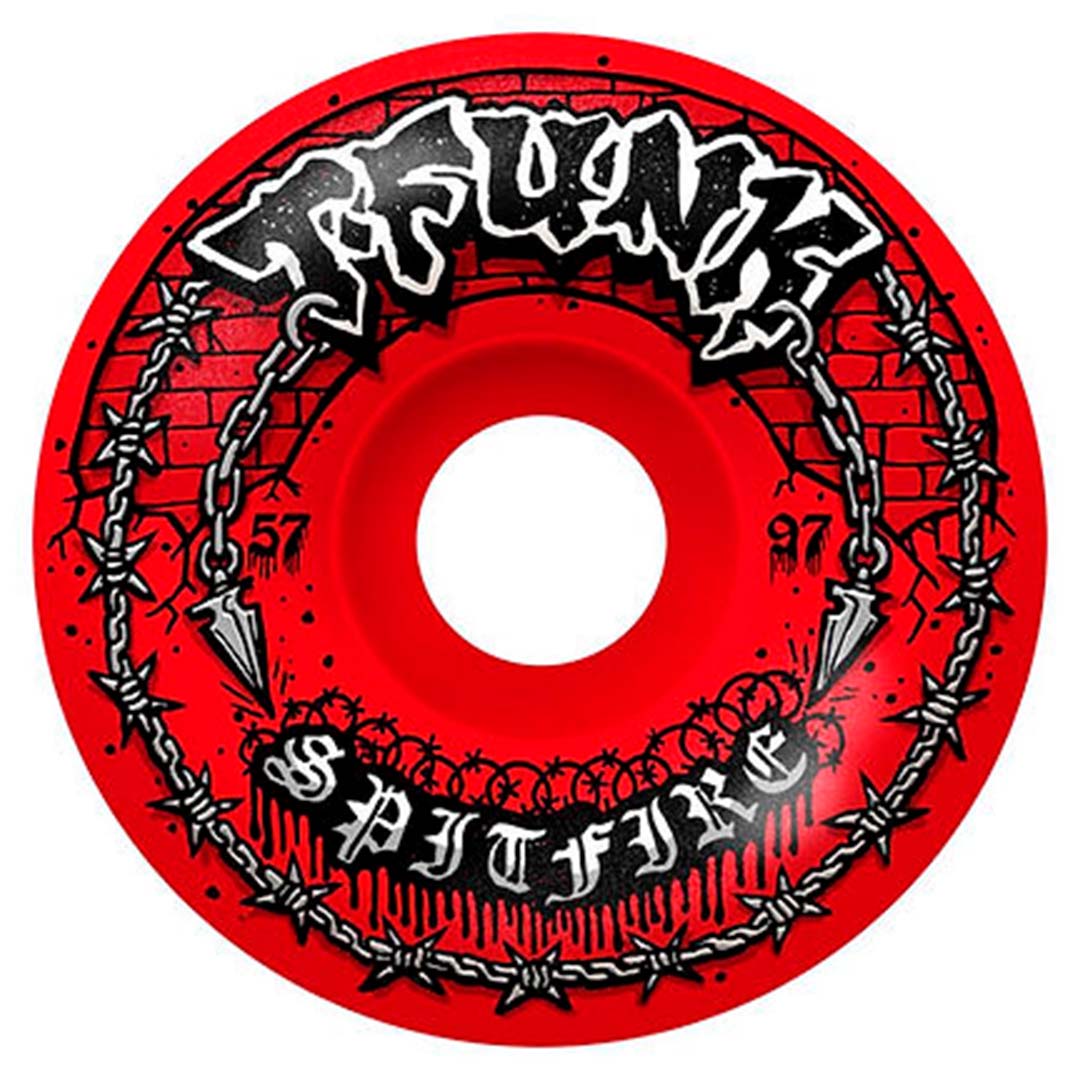 RUEDAS SPITFIRE - RADIAL FULL T-FUNK F4 RED 57MM 97A