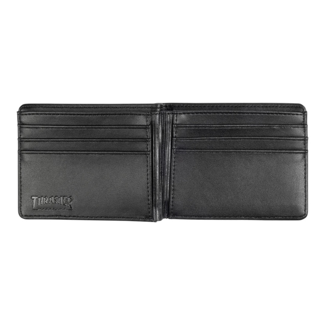 BILLETERA THRASHER - SKATEGOAT LEATHER BLACK