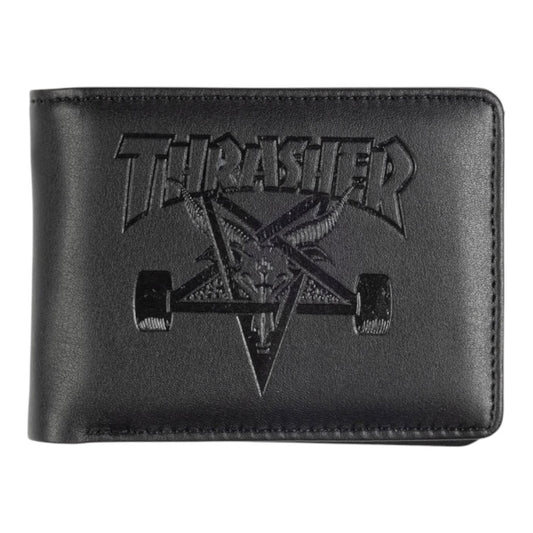 BILLETERA THRASHER - SKATEGOAT LEATHER BLACK