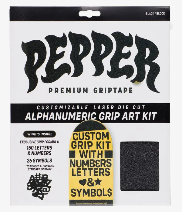 LIJA SKATE - PEPPER ALPHANUMERIC GRIP ART KIT
