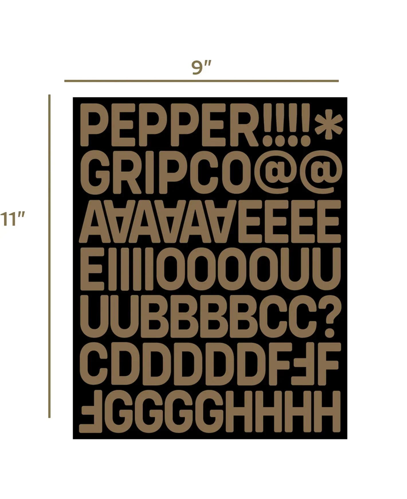 LIJA SKATE - PEPPER ALPHANUMERIC GRIP ART KIT