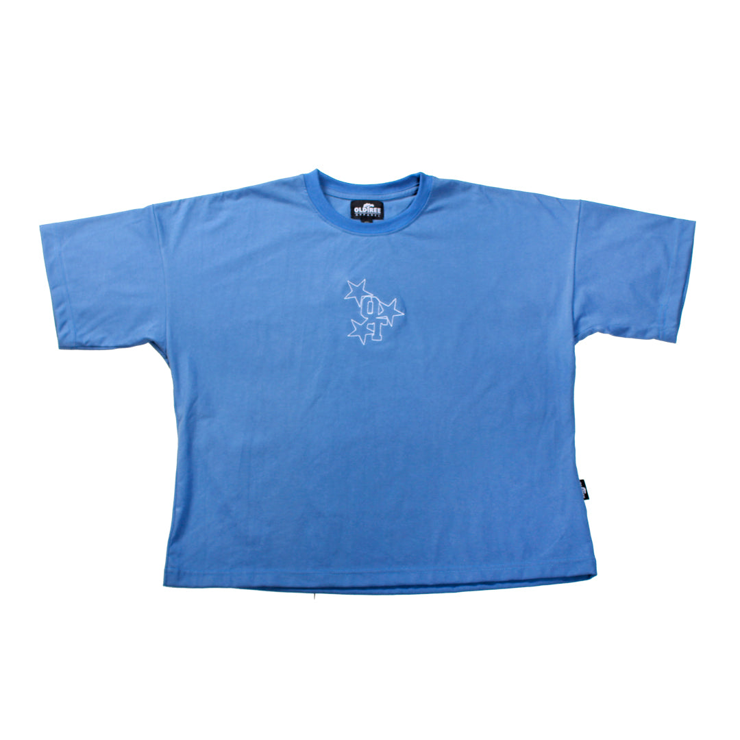 POLERA OLD TREE - BOXY FIT STAR BORDADA