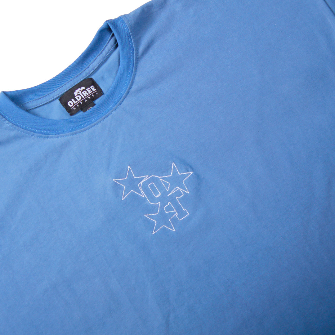 POLERA OLD TREE - BOXY FIT STAR BORDADA