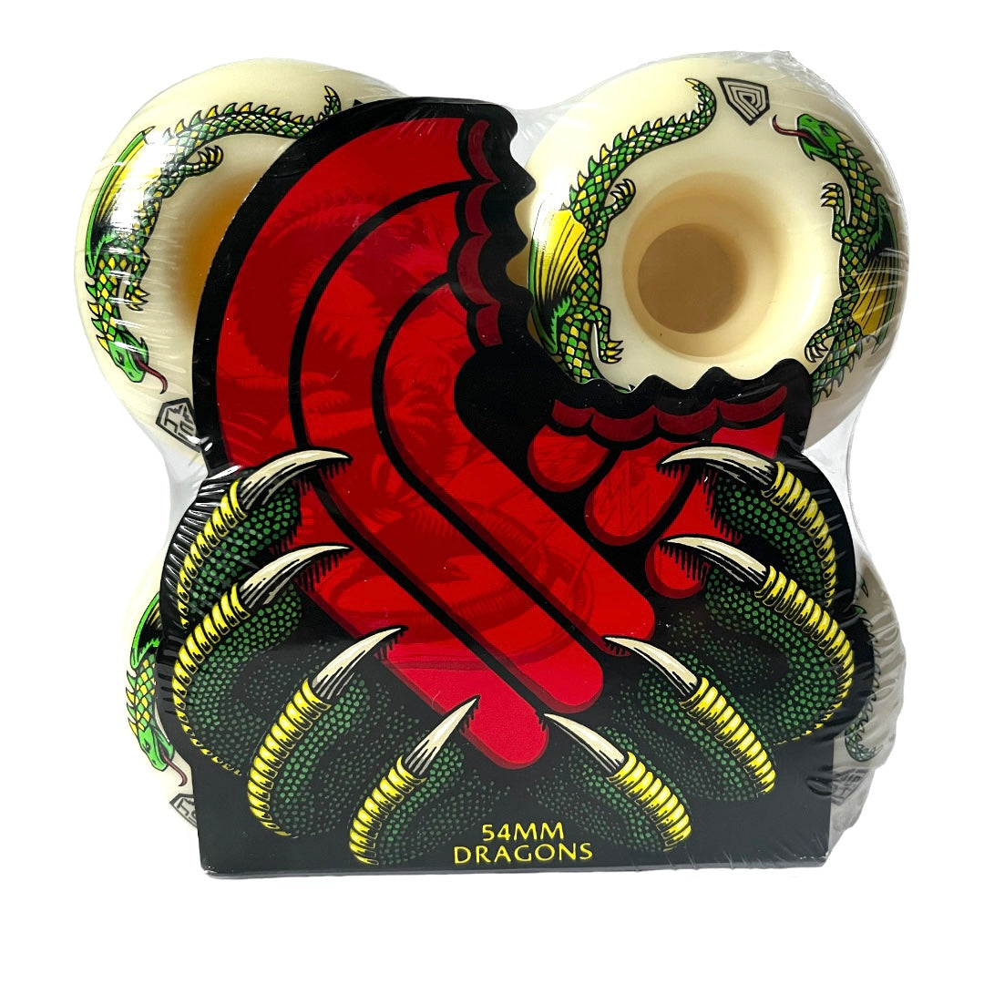RUEDA POWELL PERALTA - DRAGON FORMULA WHITE 54MM 93A