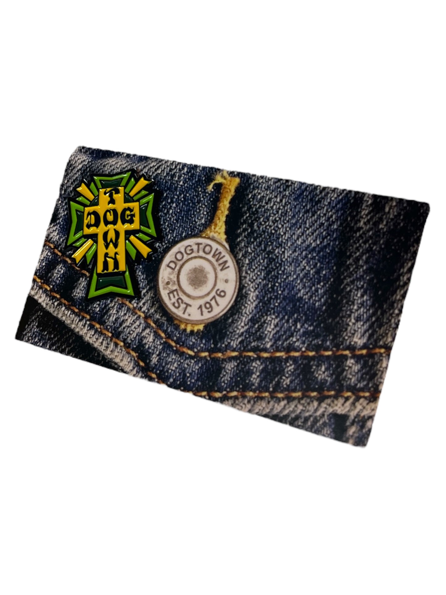 PIN DOGTOWN - CROSS LOGO GREEN