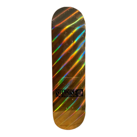 TABLA SUNRISE SKATEBOARDS - GOLD FOIL 8.125 X 32"