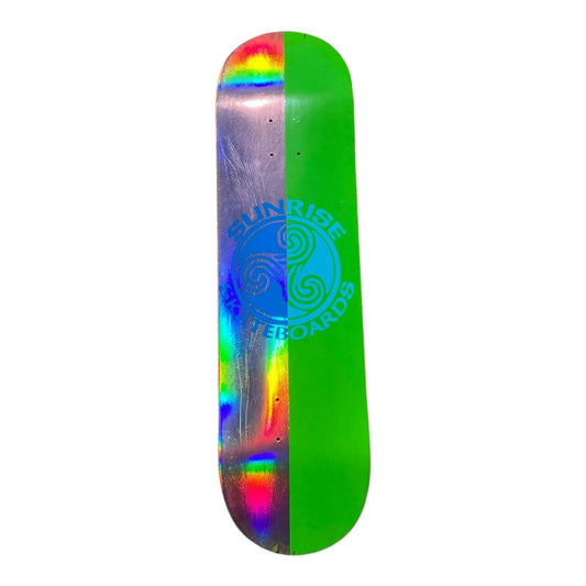 TABLA SUNRISE SKATEBOARDS - VERDE/AZUL FOIL 8.5 X 32"