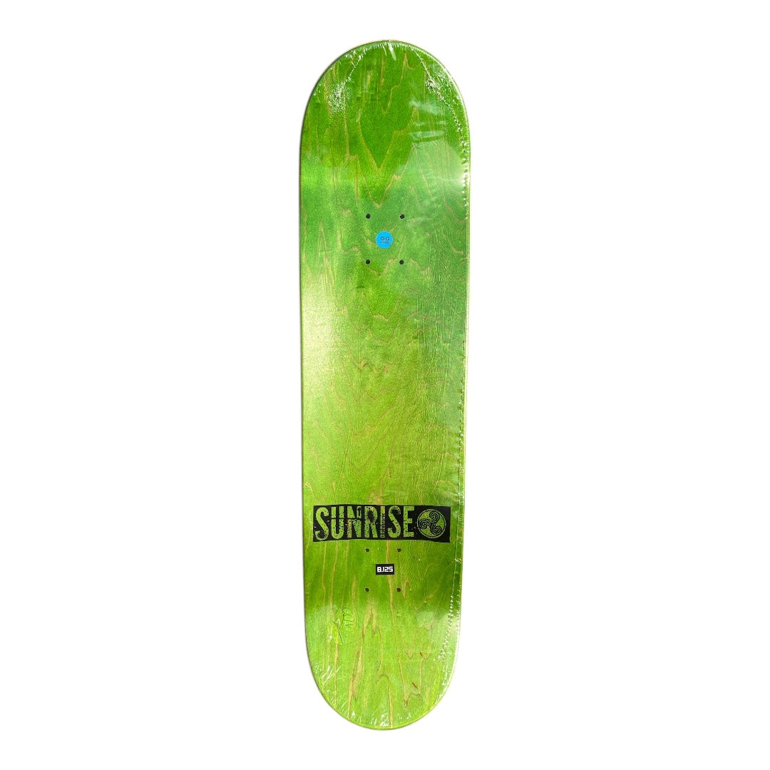 TABLA SUNRISE SKATEBOARDS - GOLD FOIL 8.125 X 32"