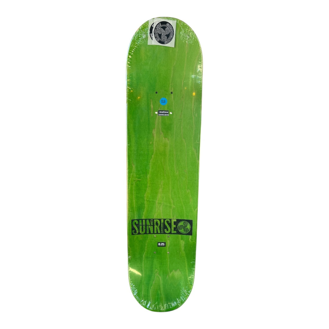 TABLA SUNRISE SKATEBOARDS - HONGOS GREEN STAR FOIL 8.25 X 32"