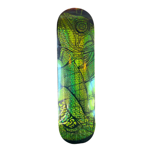 TABLA SUNRISE SKATEBOARDS - GEKO FOIL METALIC GREEN 8.375 X 32"
