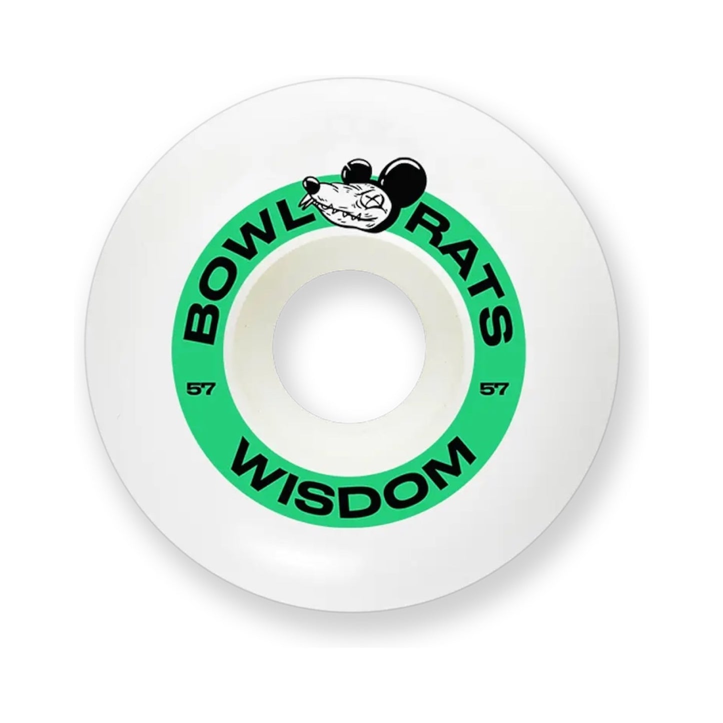 RUEDAS WISDOM - BOWL RATS VERDE 57MM 98A