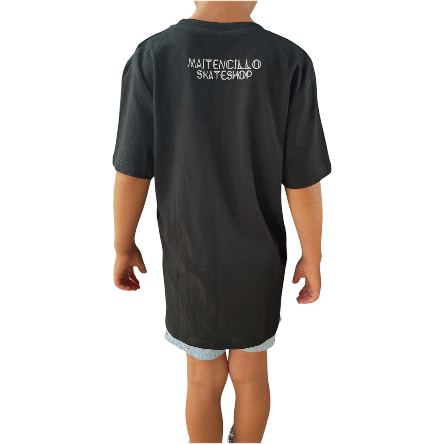 POLERA MAITENCILLO SKATESHOP DIY BLACK - INFANTIL