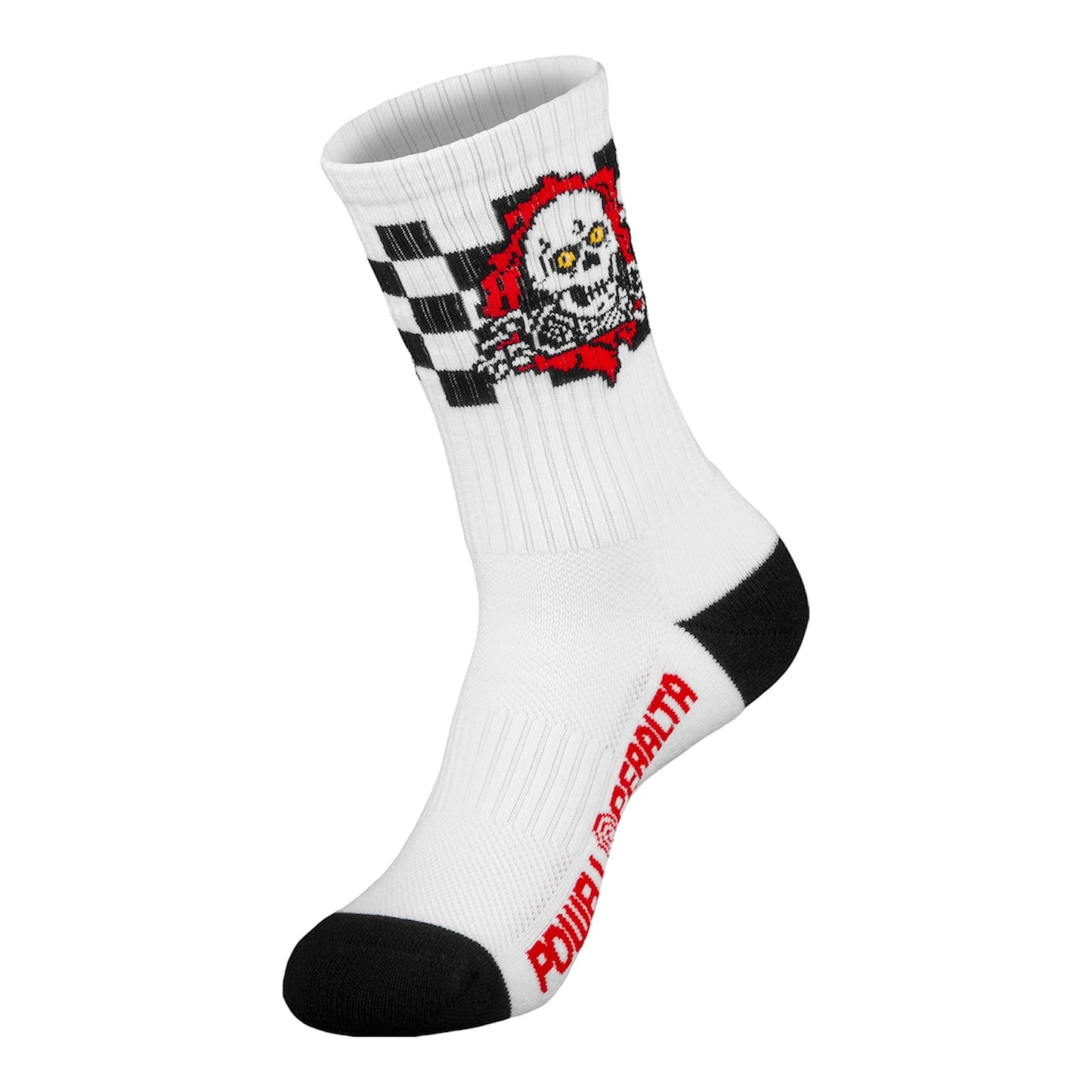 CALCETINES POWELL PERALTA - RIPPER CHECKER WHITE/RED