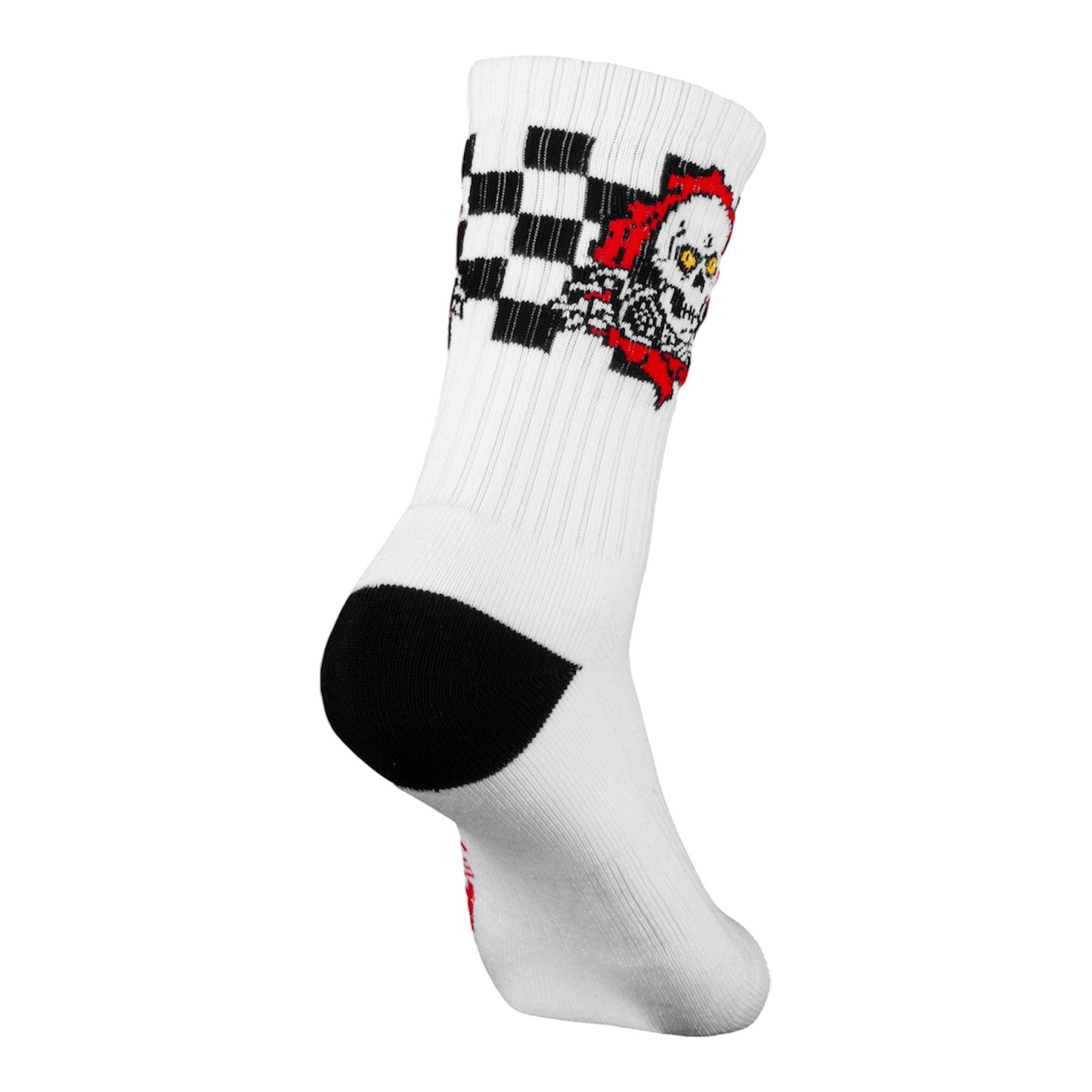 CALCETINES POWELL PERALTA - RIPPER CHECKER WHITE/RED