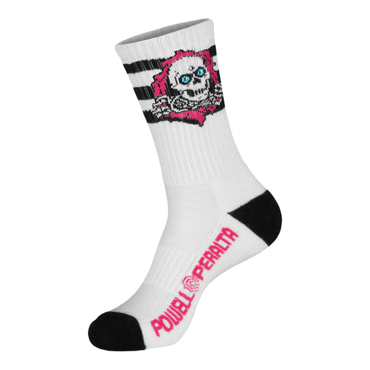 CALCETINES - POWELL PERALTA RIPPER RIP WHITE/PINK