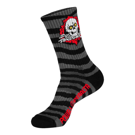 CALCETINES POWELL PERALTA - RIPPER RIP CHARCOAL/BLACK